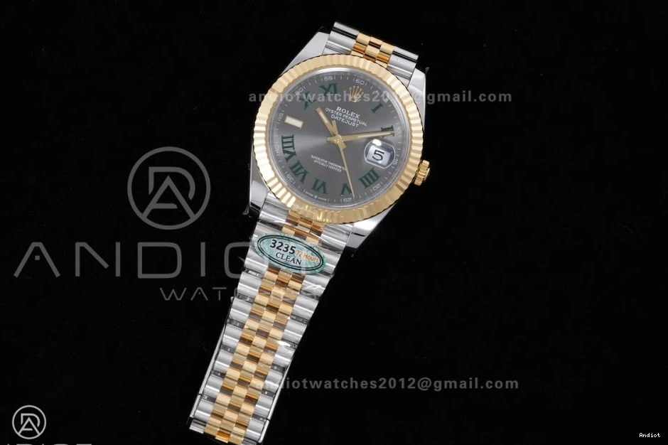 904L Best Dial Green 126333 Power Edition on Jubilee Marker Hours Roman 41 1:1 SS Gray YG Steel Bracelet (72 SH3235 Reserve) DateJust Clean 0518